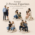 Scanned Two-Person Figurine
