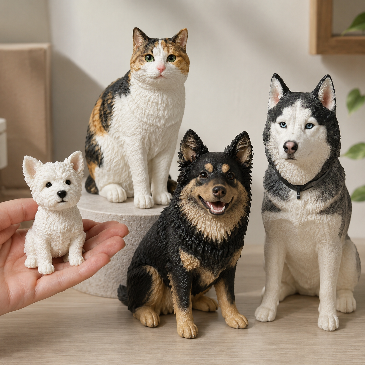 Full-Body Pet Figurines
